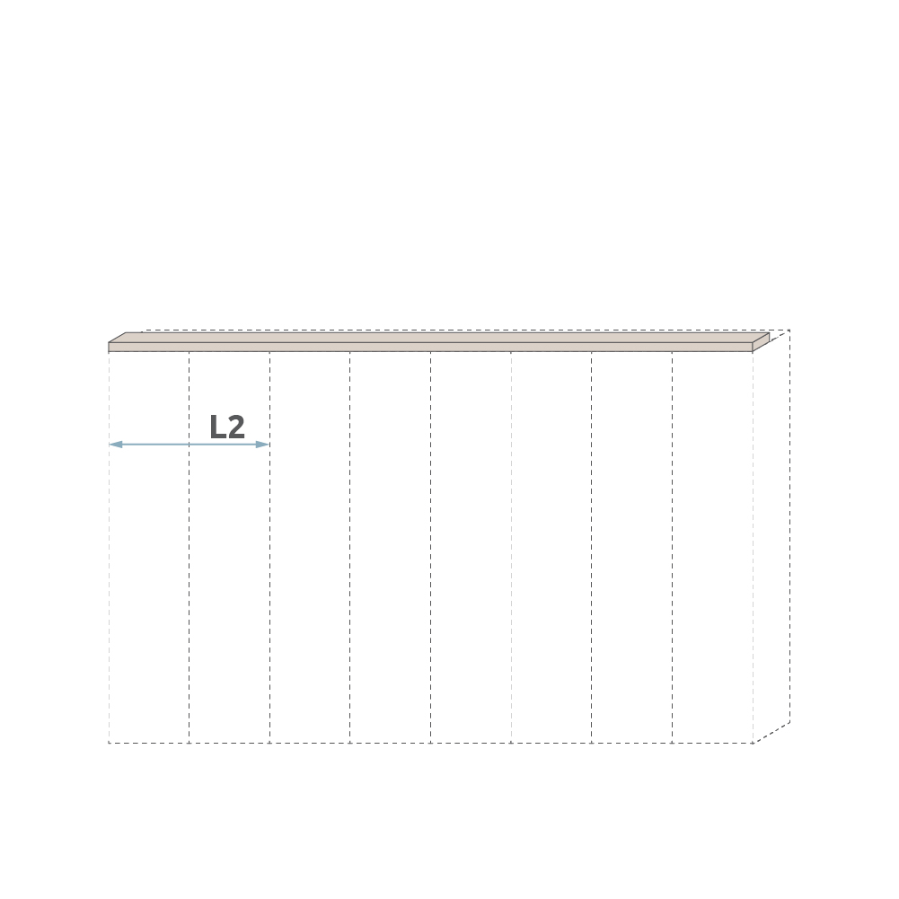 Lajsna plafona plakara L2-45