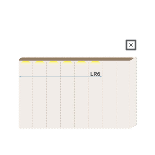 Pokrivna lajsna sa rasvetom LR6/GL