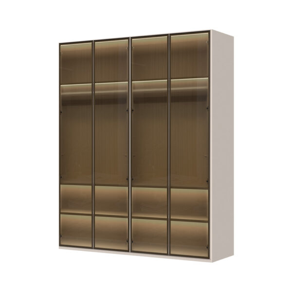 Plakar sa aluminijumskim ramom P4-4AL