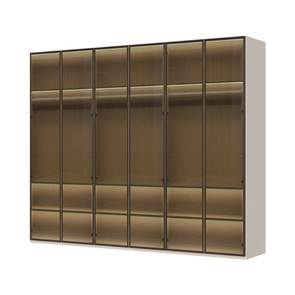 Plakar sa aluminijumskim ramom P6-6AL