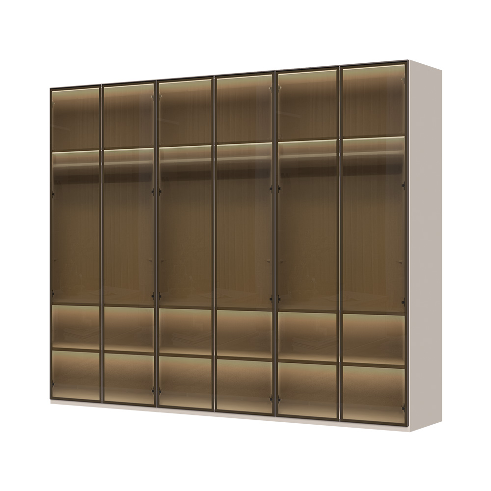 Plakar sa aluminijumskim ramom P6-6AL
